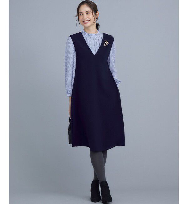 組曲「【WEB限定】ライトデシン フリル襟ブラウス」|シャツ・ブラウス|