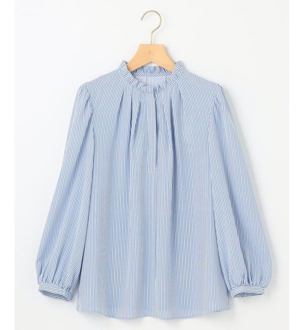 組曲「【WEB限定】ライトデシン フリル襟ブラウス」|シャツ・ブラウス|