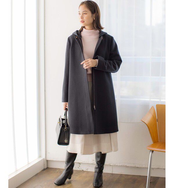 組曲「【WEB限定】ウールモッサ フーデットロングコート」|ミリタリー・モッズコート|