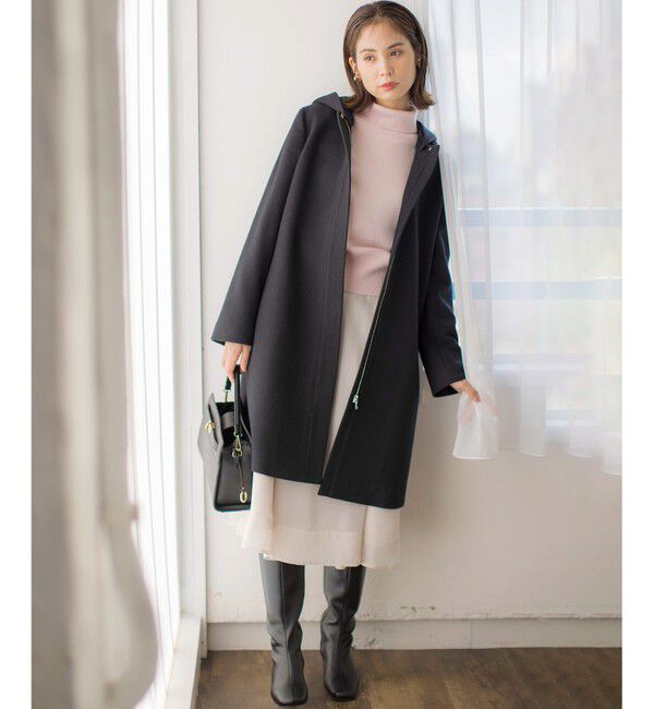 組曲「【WEB限定】ウールモッサ フーデットロングコート」|ミリタリー・モッズコート|