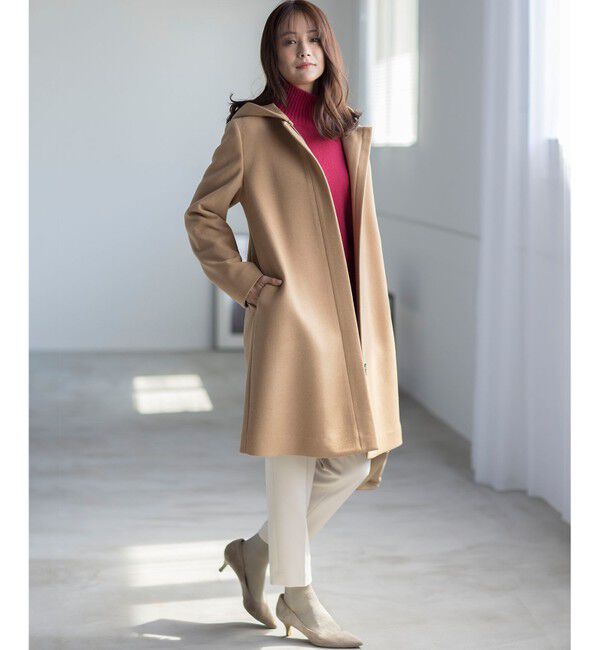 組曲「【WEB限定】ウールモッサ フーデットロングコート」|ミリタリー・モッズコート|