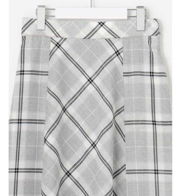 自由区「【洗える/セット可】オータムチェック フレアスカート」|スカート|