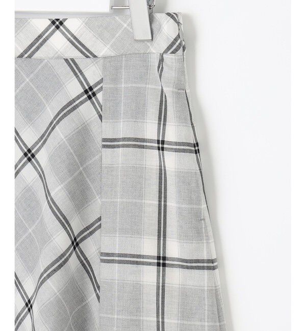 自由区「【洗える/セット可】オータムチェック フレアスカート」|スカート|