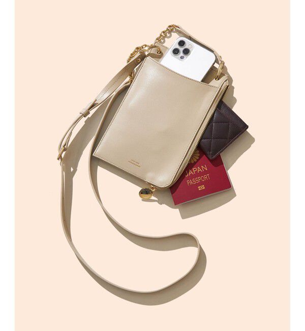 23区「レザー モバイル ポーチ」|ショルダー・メッセンジャー|