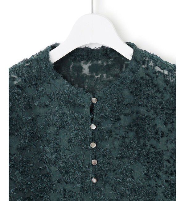 23区「【洗える】シアーカットジャカード ブラウス」|シャツ・ブラウス|