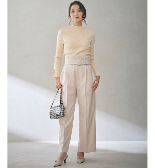 ANY SIS「【洗える】リブインナー ニット」|ニット・セーター|