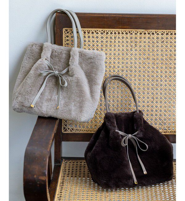 ANY SIS「【2WAY】フェイクファーリボン バッグ」|ショルダー・メッセンジャー|