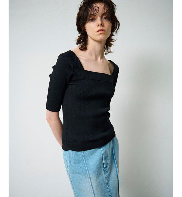 Grace Class「スクエアーネックトップ」|その他|ブラック