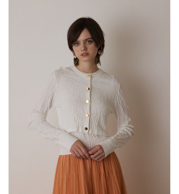  「モノグラムニットカーディガン」|カーディガン|