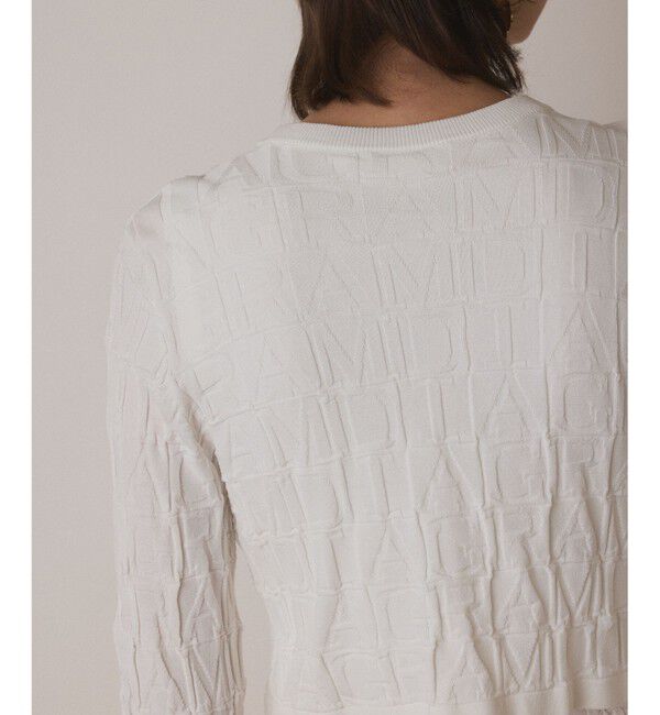  「モノグラムニットカーディガン」|カーディガン|