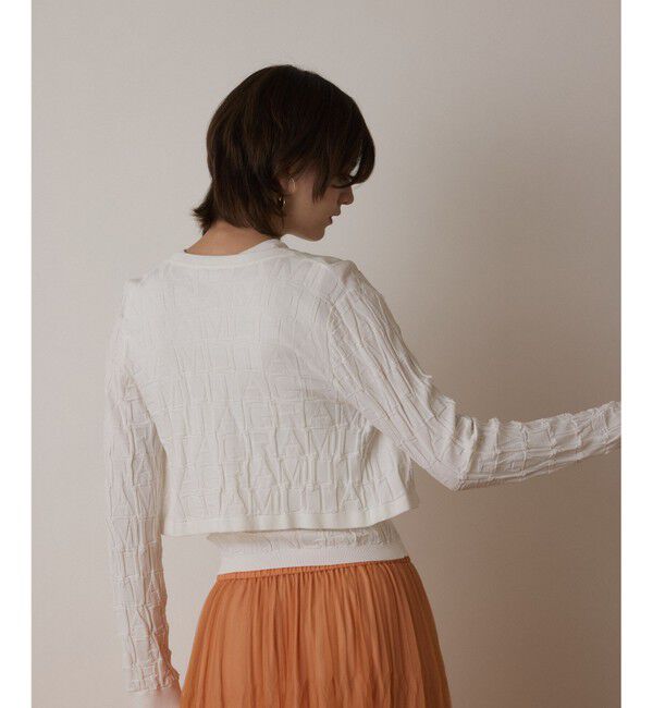  「モノグラムニットカーディガン」|カーディガン|