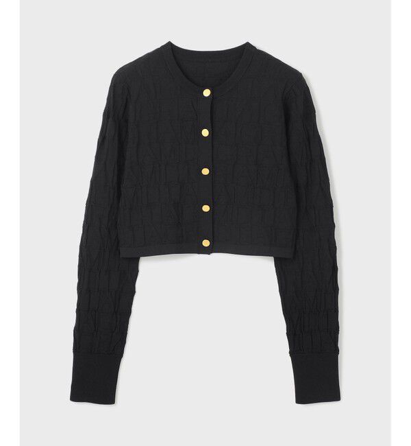  「モノグラムニットカーディガン」|カーディガン|