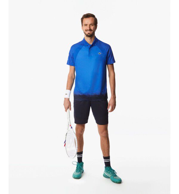 LACOSTE「『メドベージェフ』ウルトラドライ コートデザインポロシャツ」|ポロシャツ|