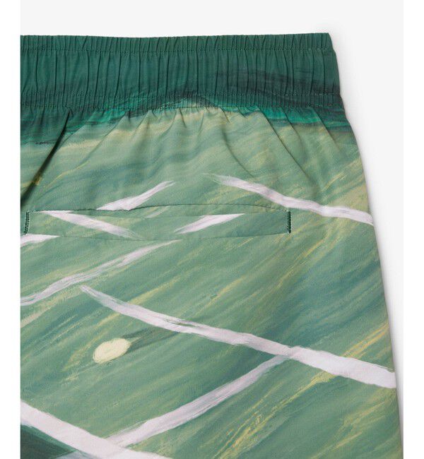 LACOSTE「テニスマッチプリントスイムショーツ」|スポーツ|