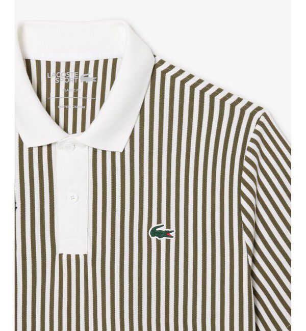 LACOSTE「ヒートコントロールストライプポロシャツ」|ポロシャツ|