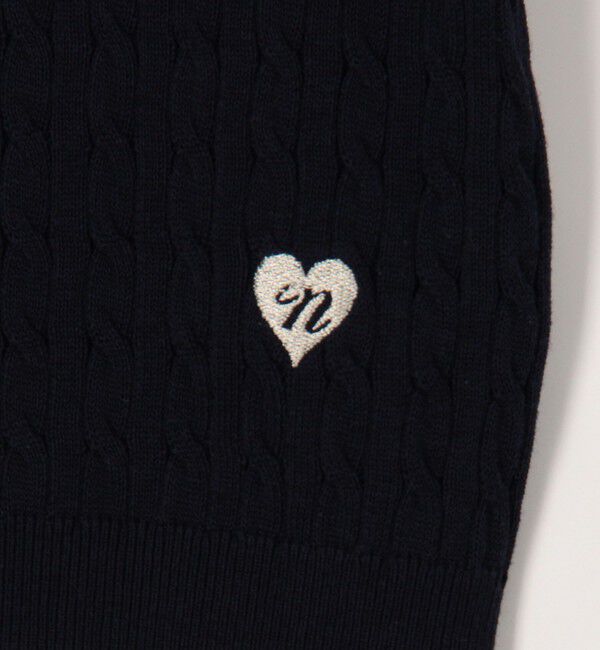 NOLLEY'S「配色ケーブルポロ衿ニット」|ニット・セーター|