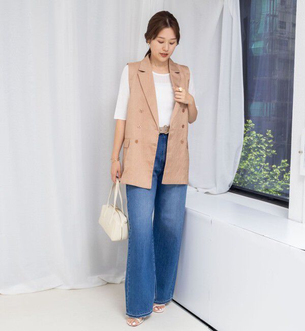 NOLLEY'S「ジャガードロングボリュームベスト」|ベスト・ジレ|