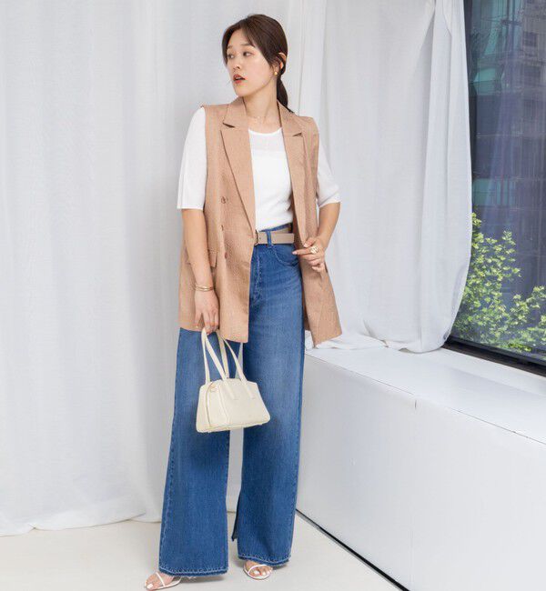 NOLLEY'S「ジャガードロングボリュームベスト」|ベスト・ジレ|