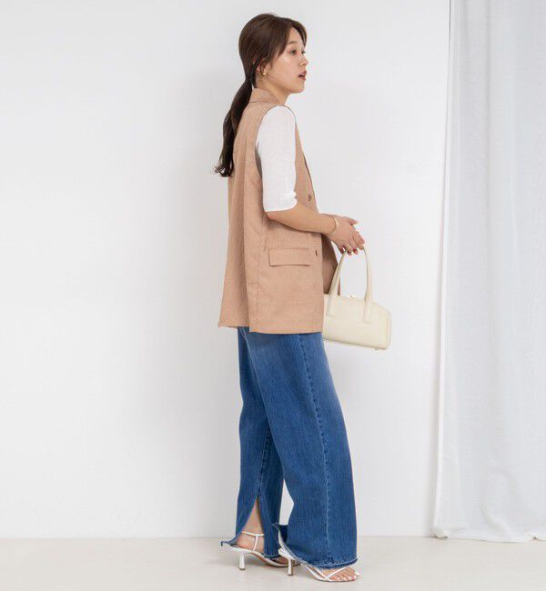 NOLLEY'S「ジャガードロングボリュームベスト」|ベスト・ジレ|