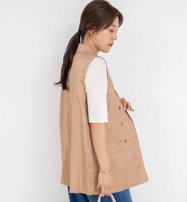 NOLLEY'S「ジャガードロングボリュームベスト」|ベスト・ジレ|