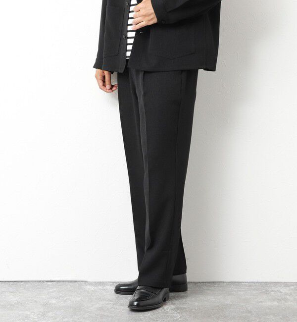 NOLLEY'S goodman「《セットアップ対応》LANATEC ウーステッドサージ ストレッチイージーパンツ」|チノ|