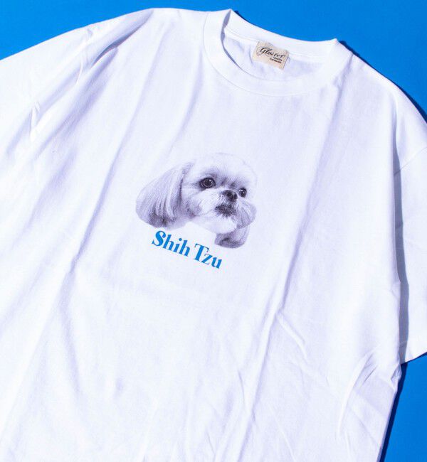 GLOSTER「【新柄追加】【GLOSTER/グロスター】DOG&CAT 犬猫プリントTシャツ」|Tシャツ・カットソー|ホワイト系その他4