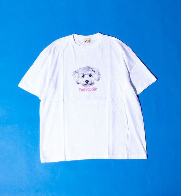 GLOSTER「【新柄追加】【GLOSTER/グロスター】DOG&CAT 犬猫プリントTシャツ」|Tシャツ・カットソー|