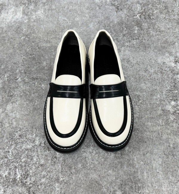 fredy emue「配色ステッチコインローファー」|その他|