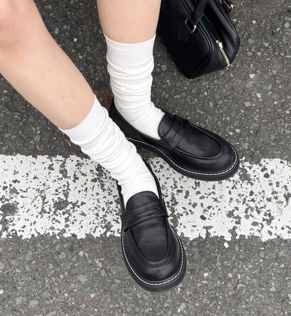 fredy emue「配色ステッチコインローファー」|その他|