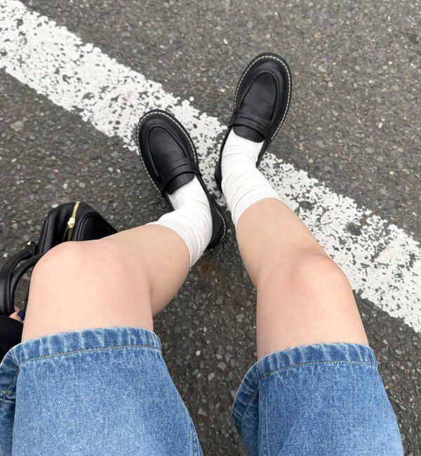 fredy emue「配色ステッチコインローファー」|その他|