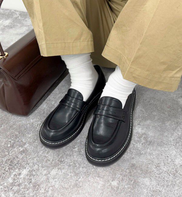 fredy emue「配色ステッチコインローファー」|その他|