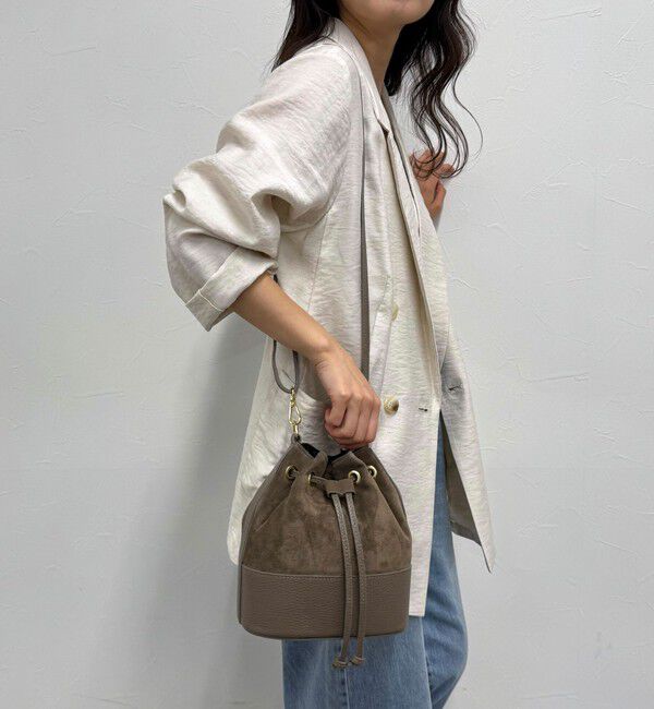 fredy emue「【AULENTTI/オーレンティ】スエード巾着ショルダーバッグ」|ショルダー・メッセンジャー|