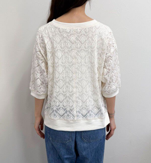 fredy emue「ストレッチレースプルオーバー」|Tシャツ・カットソー|