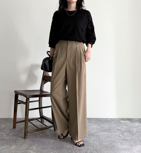 fredy emue「ストレッチレースプルオーバー」|Tシャツ・カットソー|