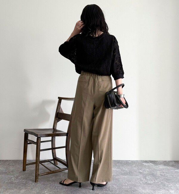 fredy emue「ストレッチレースプルオーバー」|Tシャツ・カットソー|