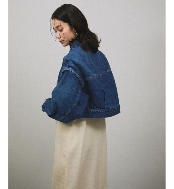 SALON adam et rope'「【KURO（クロ）】POWER SHOULDER SHORT DENIM JACKET / デニムジャケット」|デニムジャケット|