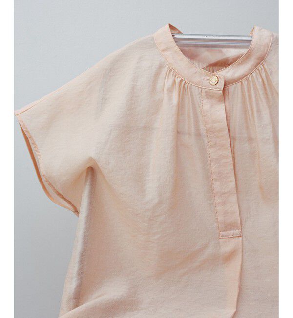 ROPE「【洗える】キュプラシルク フレンチスリーブブラウス」|シャツ・ブラウス|