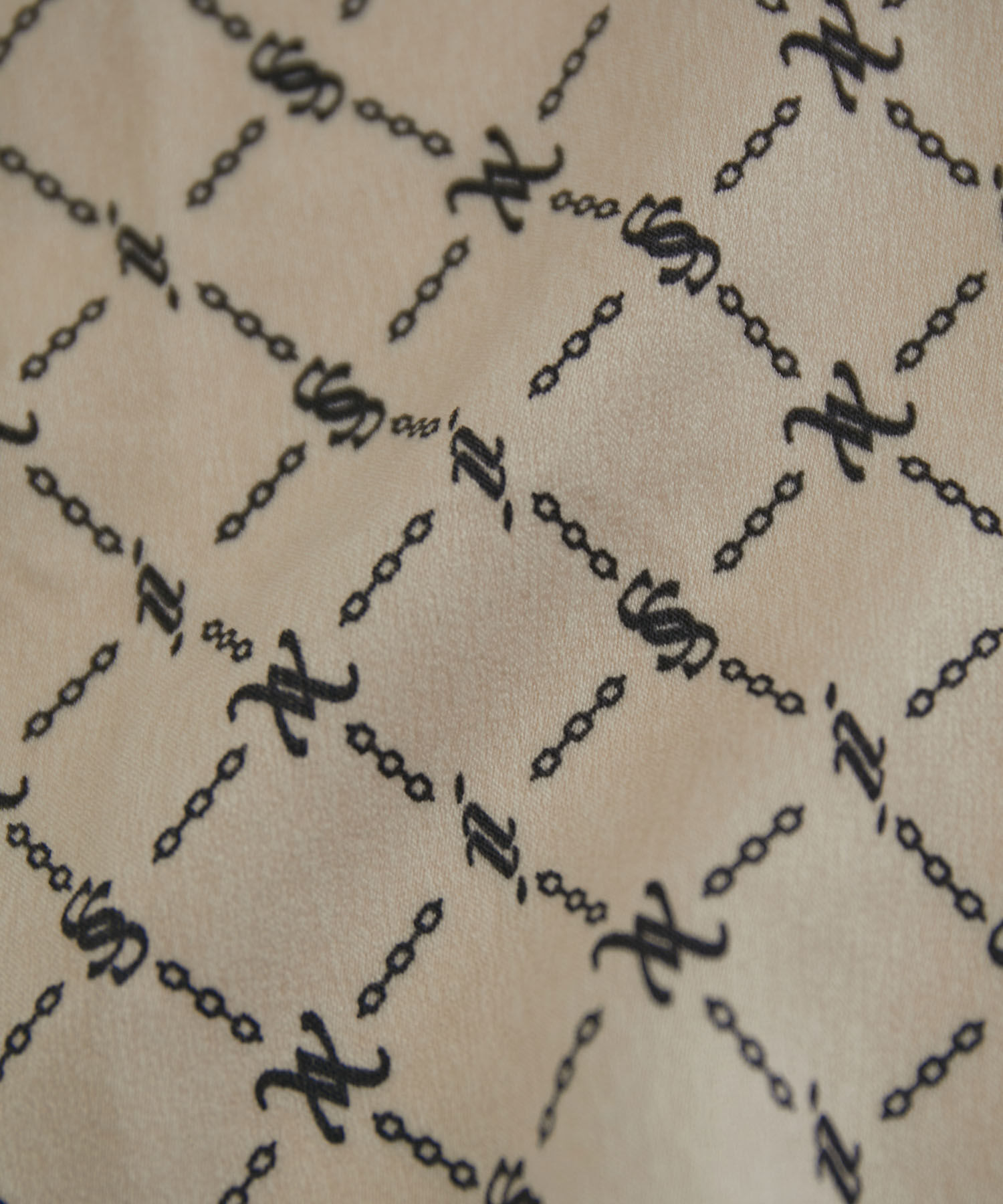 VIS「【セットアップ対応】【洗える】モノグラムフリルシャーリングブラウス」|シャツ・ブラウス|