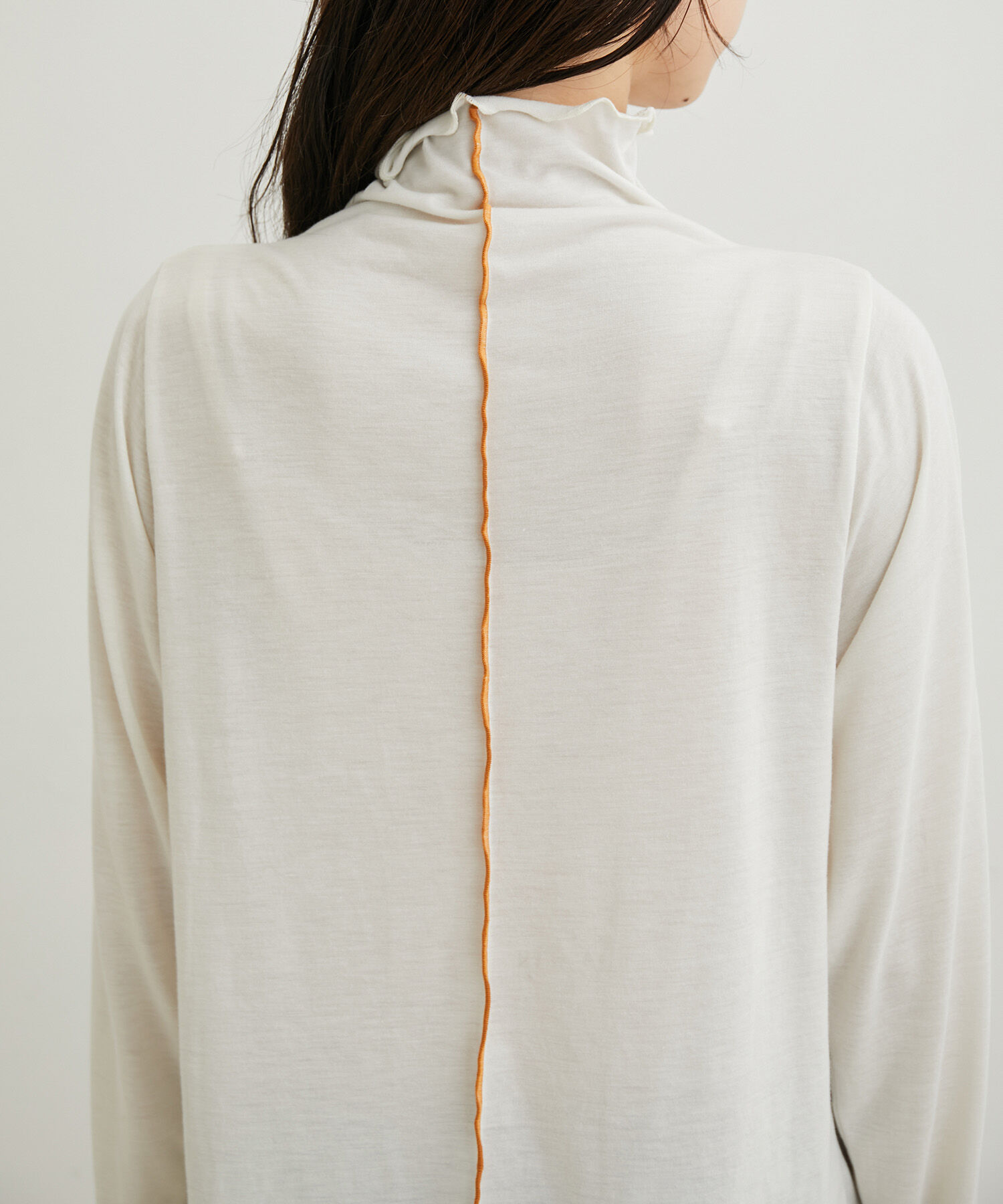 VIS「【洗える・吸湿発熱】前後2WAYハイネックメローインナー」|Tシャツ・カットソー|