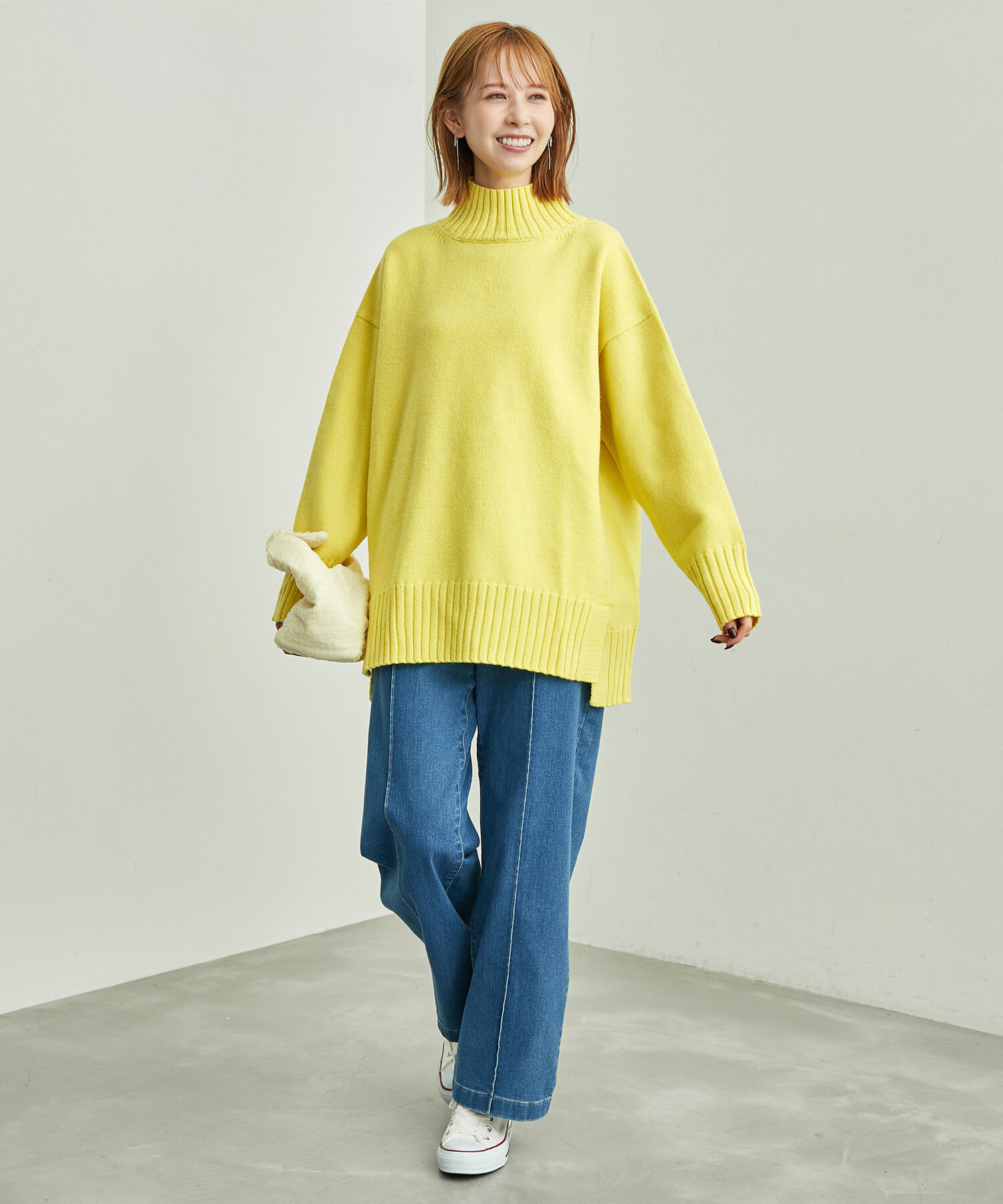 Rope&rsquo;Picnic「【シリーズ累計23万枚突破】サイドスリットニットプルオーバー/リンクコーデ」|ニット・セーター|