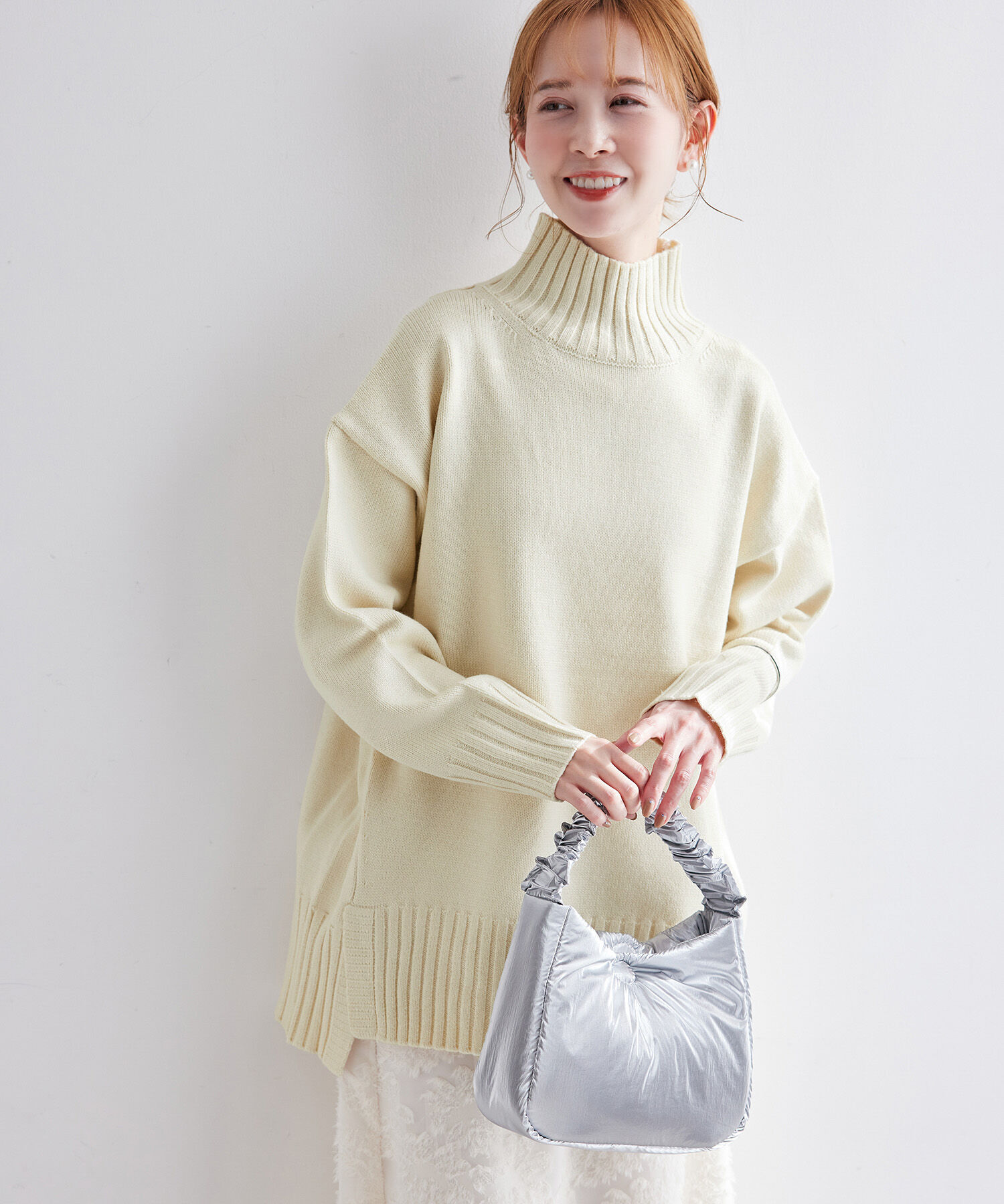 Rope&rsquo;Picnic「【シリーズ累計23万枚突破】サイドスリットニットプルオーバー/リンクコーデ」|ニット・セーター|