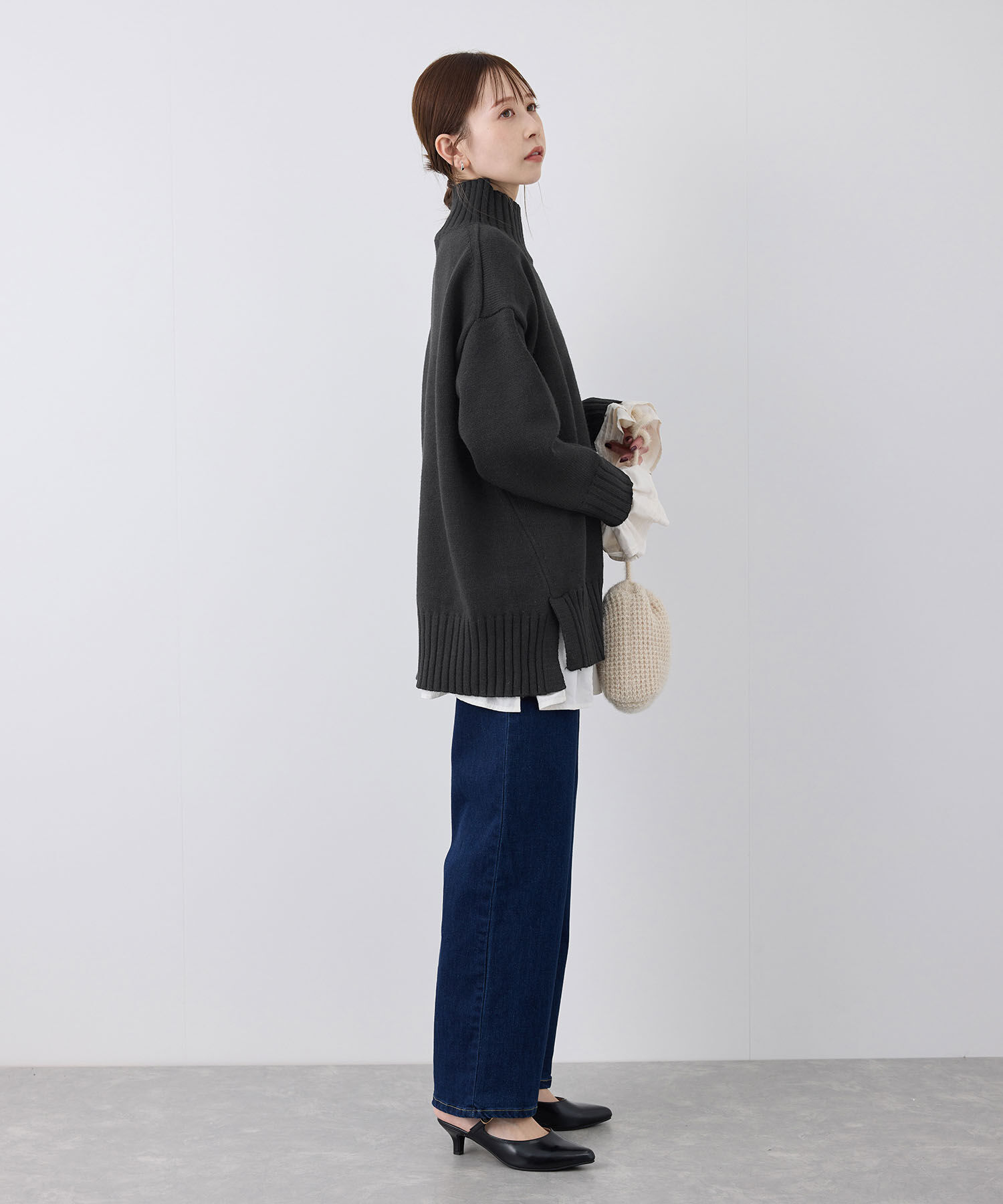 Rope&rsquo;Picnic「【シリーズ累計23万枚突破】サイドスリットニットプルオーバー/リンクコーデ」|ニット・セーター|