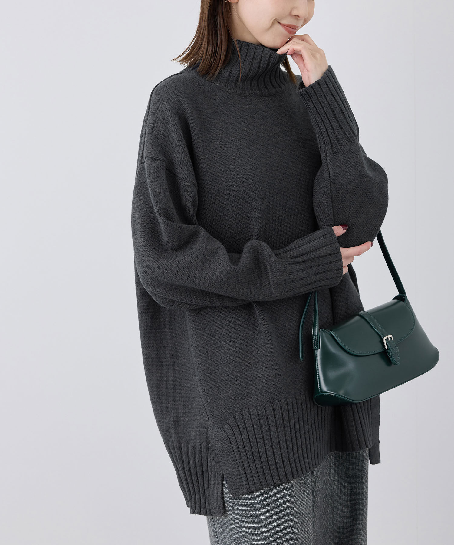 Rope&rsquo;Picnic「【シリーズ累計23万枚突破】サイドスリットニットプルオーバー/リンクコーデ」|ニット・セーター|