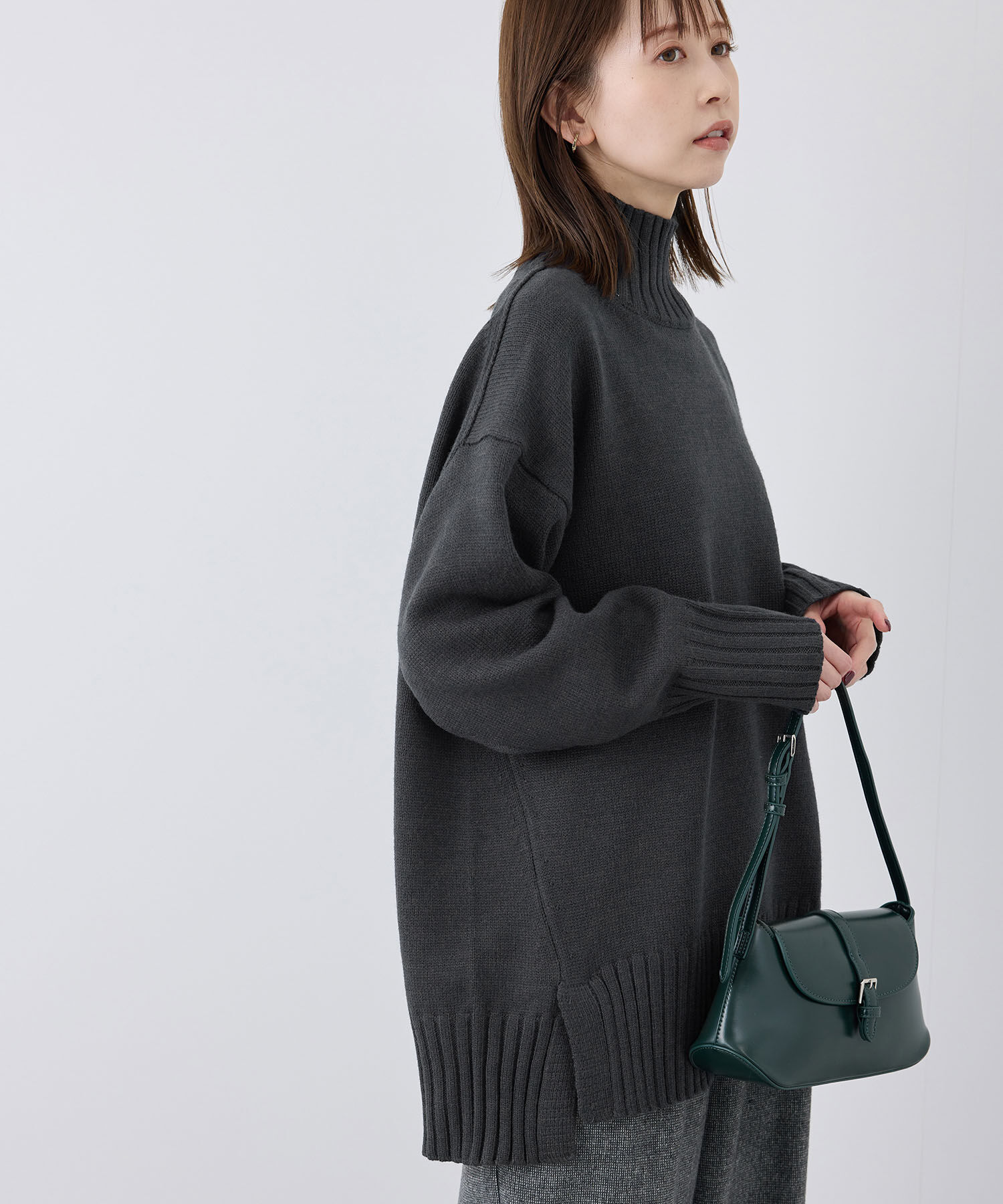 Rope&rsquo;Picnic「【シリーズ累計23万枚突破】サイドスリットニットプルオーバー/リンクコーデ」|ニット・セーター|スミクロ(05)