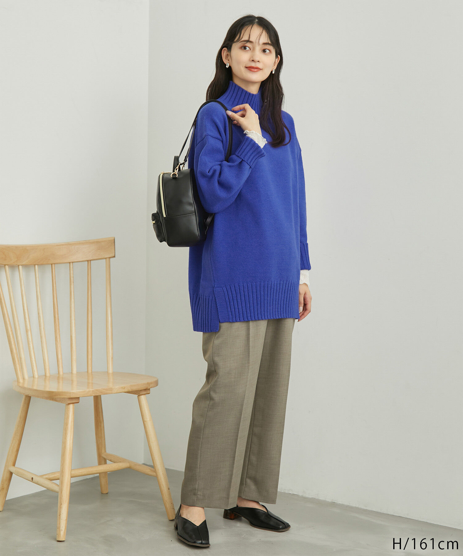 Rope&rsquo;Picnic「【シリーズ累計23万枚突破】サイドスリットニットプルオーバー/リンクコーデ」|ニット・セーター|