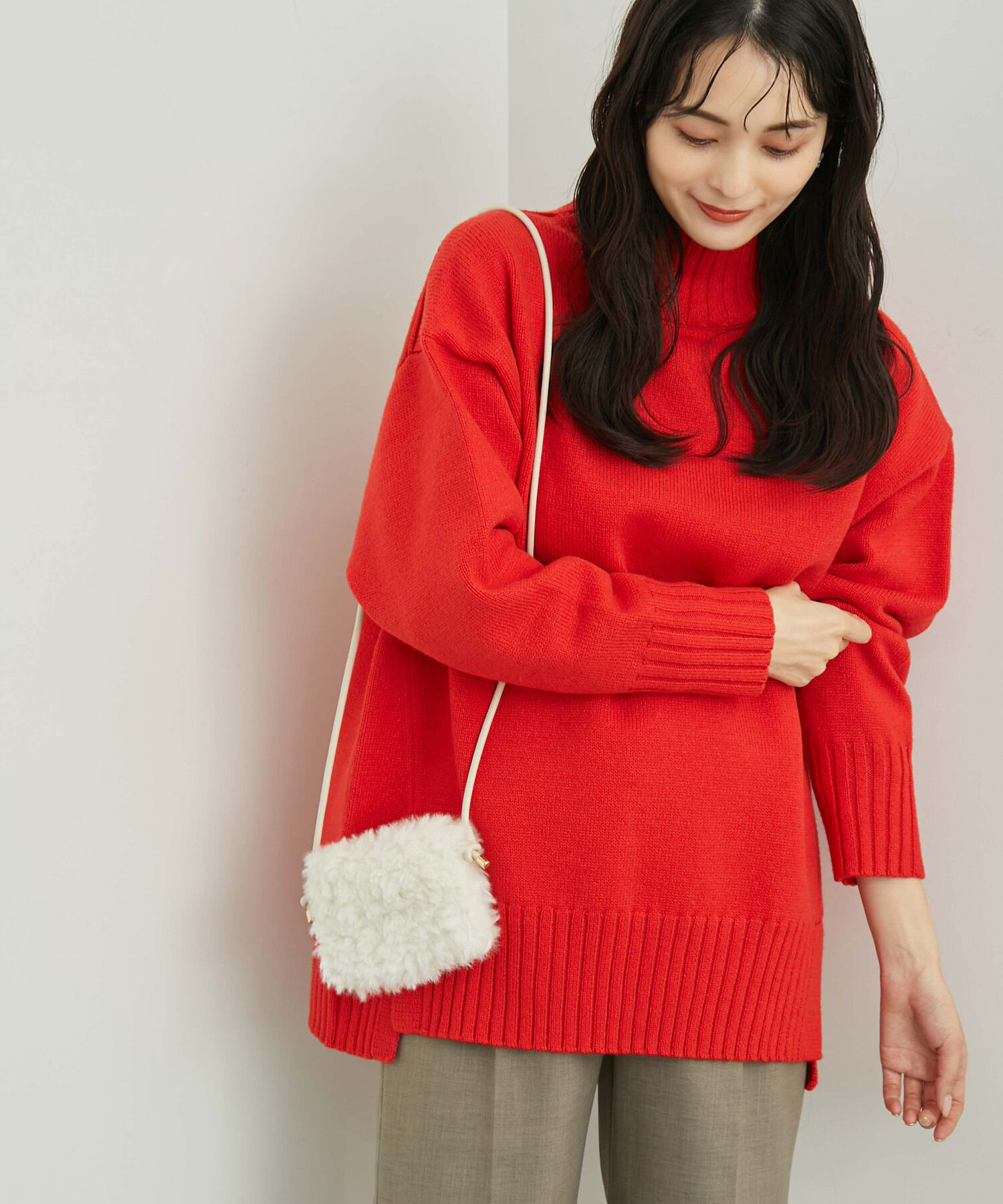 Rope&rsquo;Picnic「【シリーズ累計23万枚突破】サイドスリットニットプルオーバー/リンクコーデ」|ニット・セーター|