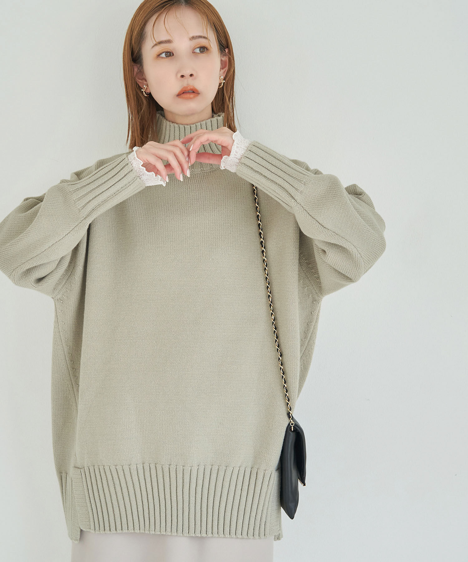 Rope&rsquo;Picnic「【シリーズ累計23万枚突破】サイドスリットニットプルオーバー/リンクコーデ」|ニット・セーター|