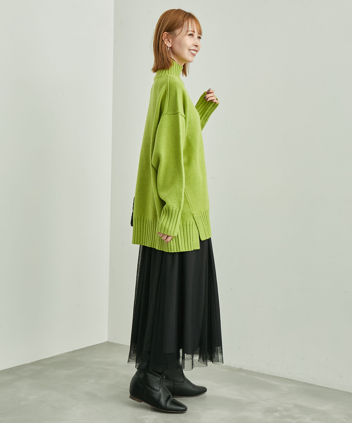 Rope&rsquo;Picnic「【シリーズ累計23万枚突破】サイドスリットニットプルオーバー/リンクコーデ」|ニット・セーター|