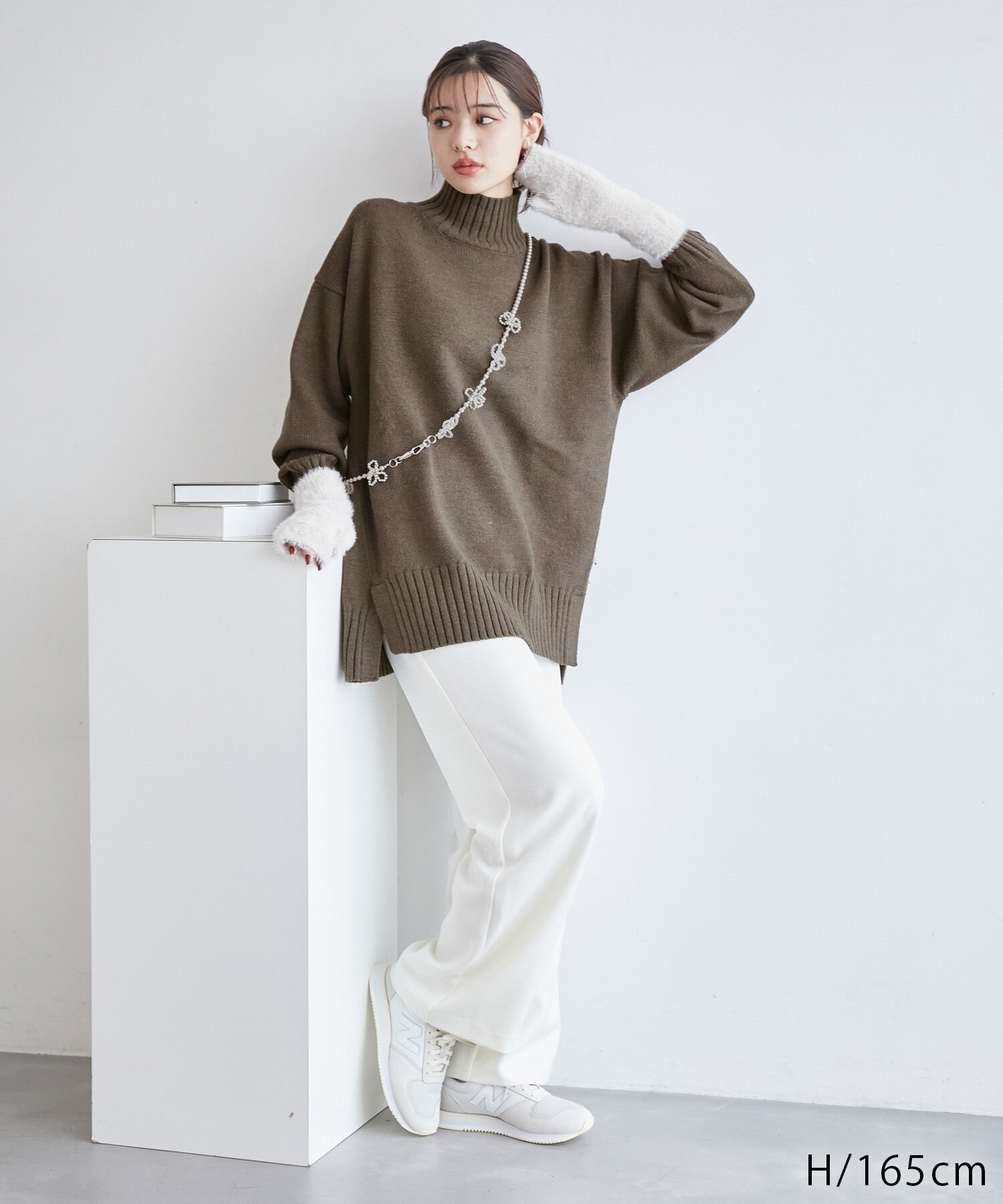 Rope&rsquo;Picnic「【シリーズ累計23万枚突破】サイドスリットニットプルオーバー/リンクコーデ」|ニット・セーター|