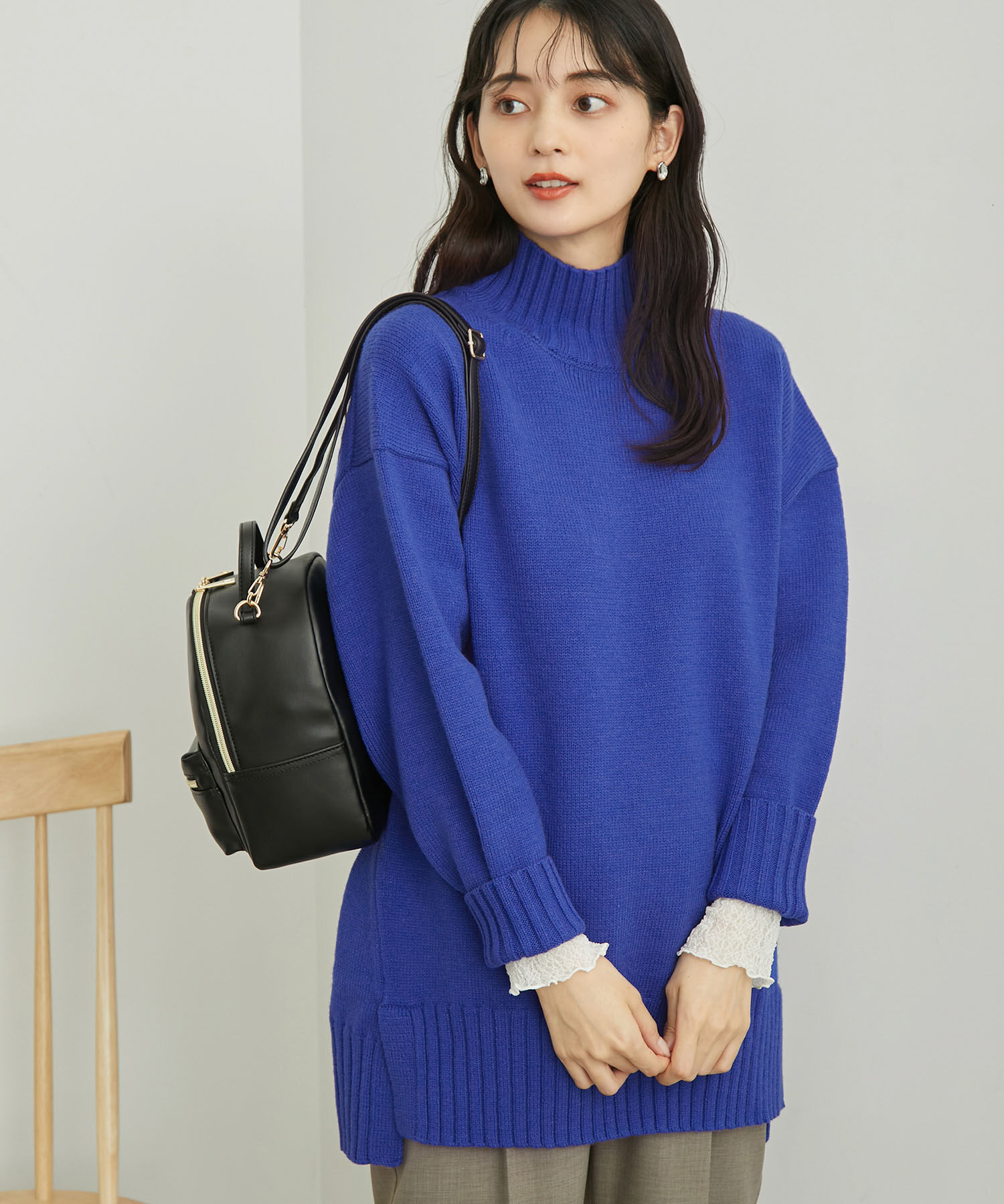 Rope&rsquo;Picnic「【シリーズ累計23万枚突破】サイドスリットニットプルオーバー/リンクコーデ」|ニット・セーター|